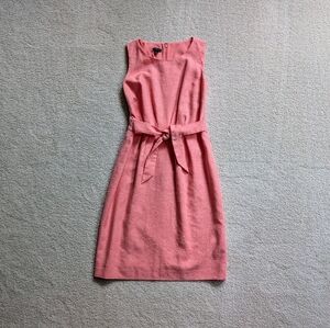 Talbots Peach Linen Sheath Dress